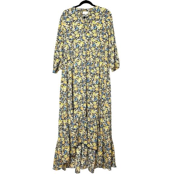 NWT Melloday Women’s Floral Print Hi-Low Maxi Dress Size XL - Picture 3 of 10